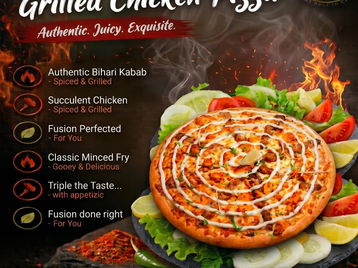 Grilled Chicken Pizza